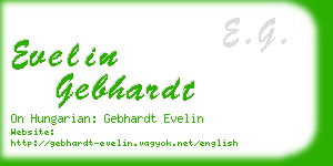 evelin gebhardt business card